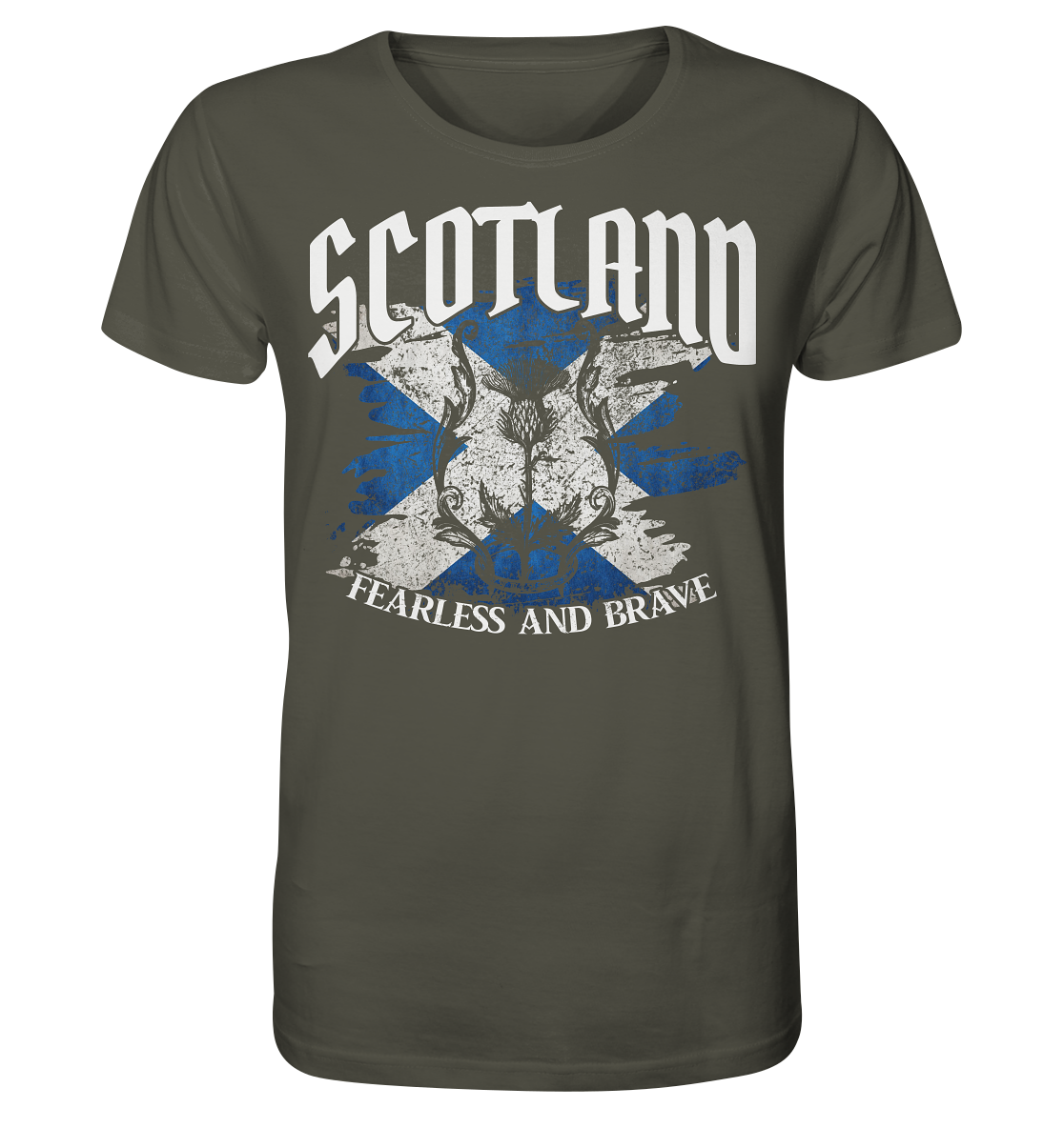 Scotland "Fearless and Brave / Splatter" - Organic Shirt