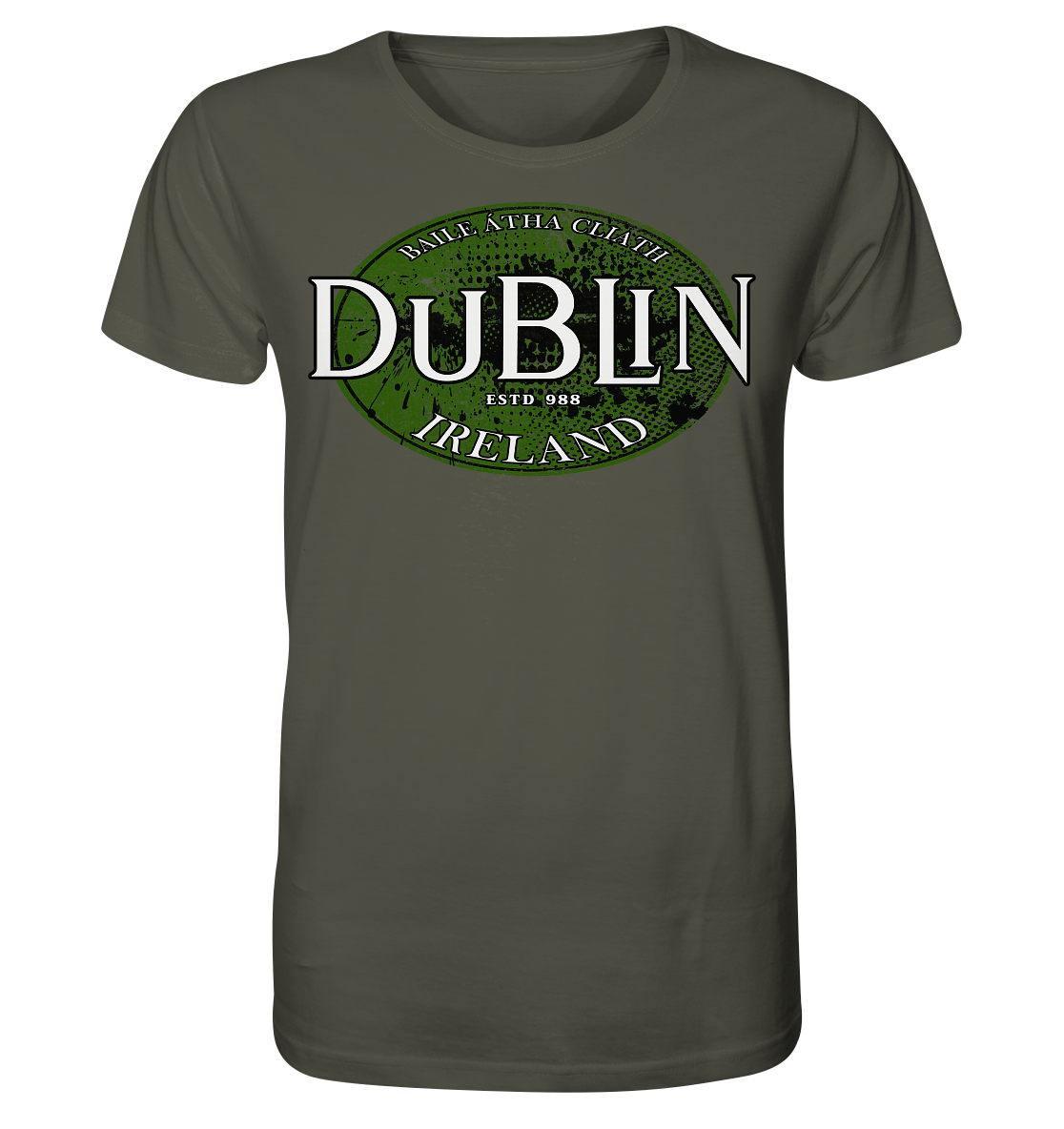 Dublin "Ireland / Baile Átha Cliath / Estd 988" - Organic Shirt