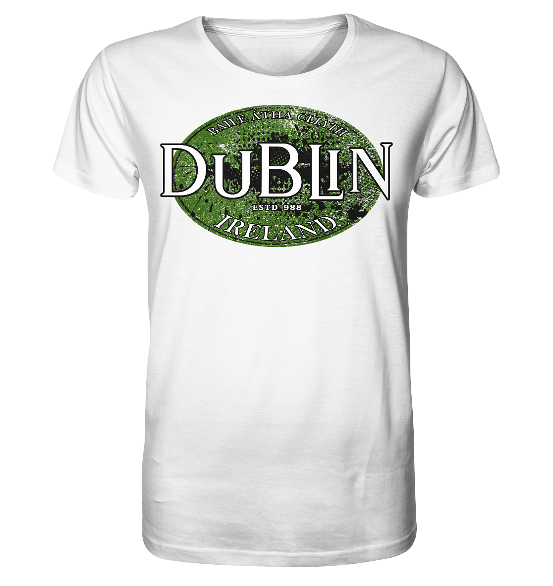 Dublin "Ireland / Baile Átha Cliath / Estd 988" - Organic Shirt