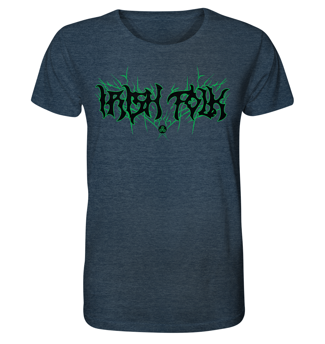 Irish Folk "Metal Band" - Organic Shirt (meliert)