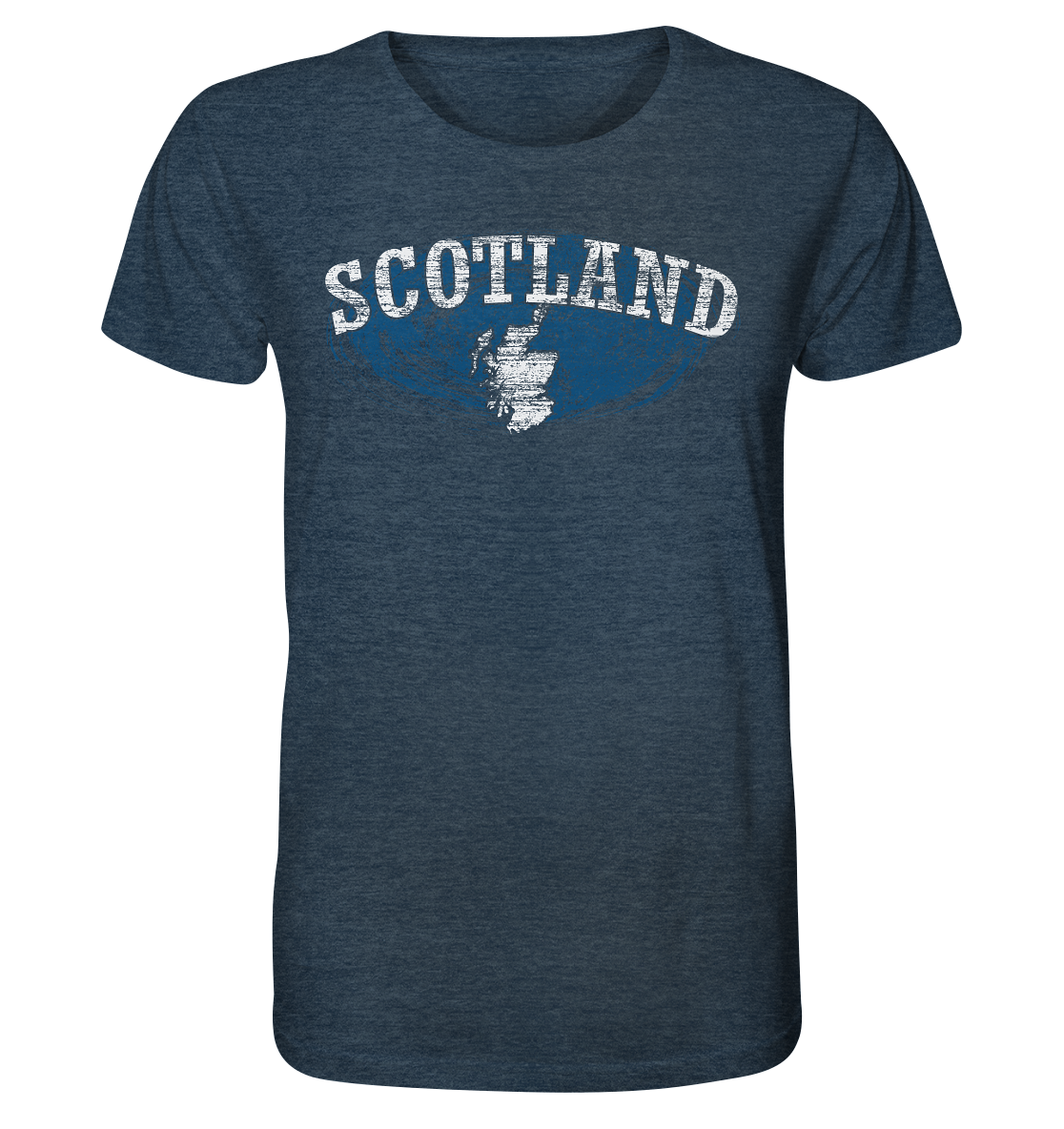 Scotland "Landscape" - Organic Shirt (meliert)