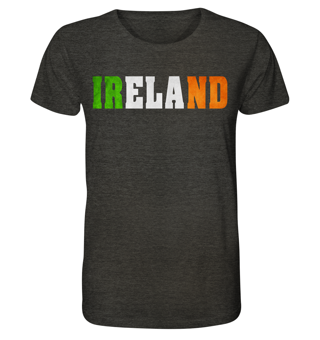 Ireland "Flag Logo" - Organic Shirt (meliert)
