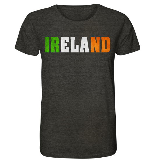 Ireland "Flag Logo" - Organic Shirt (meliert)