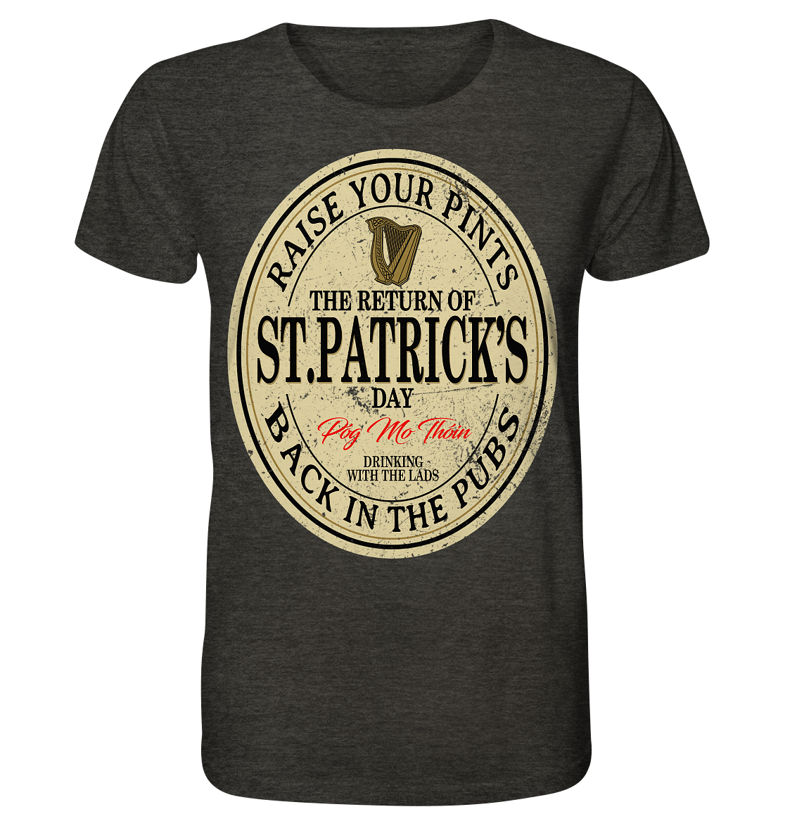 The Return Of St.Patrick's Day - Organic Shirt (meliert)