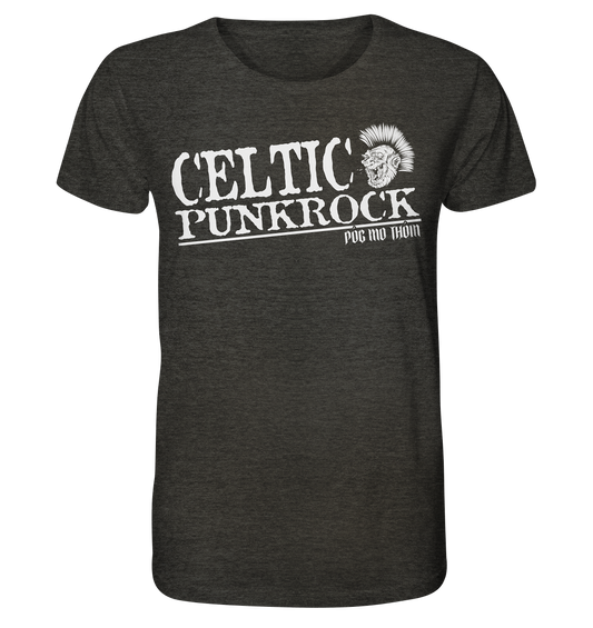 Póg Mo Thóin Streetwear "Celtic Punkrock" - Organic Shirt (meliert)