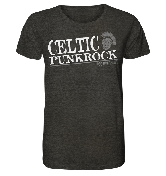 Póg Mo Thóin Streetwear "Celtic Punkrock" - Organic Shirt (meliert)