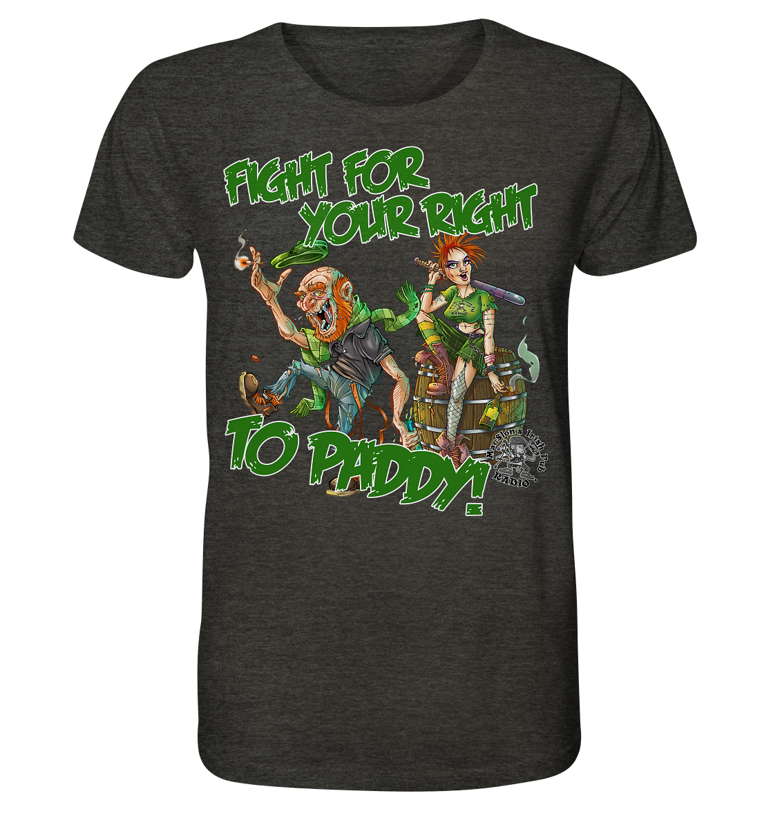 Fight For Your Right To Paddy - Organic Shirt (meliert)