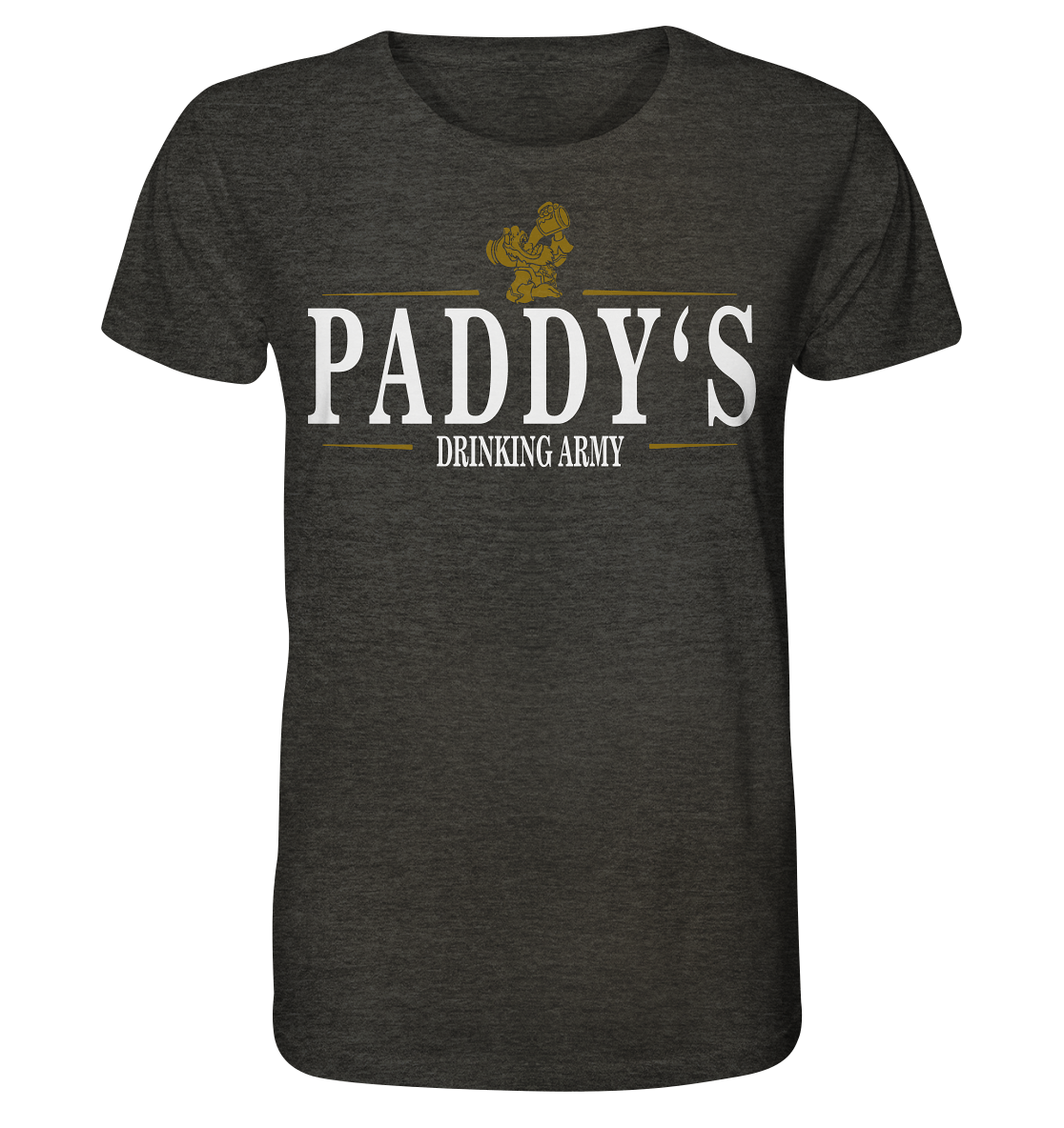 Paddy's "Drinking Army" - Organic Shirt (meliert)