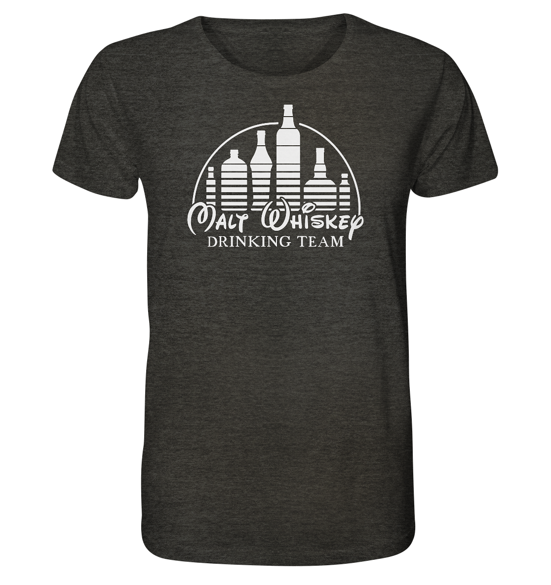 Malt Whiskey "Drinking Team" - Organic Shirt (meliert)