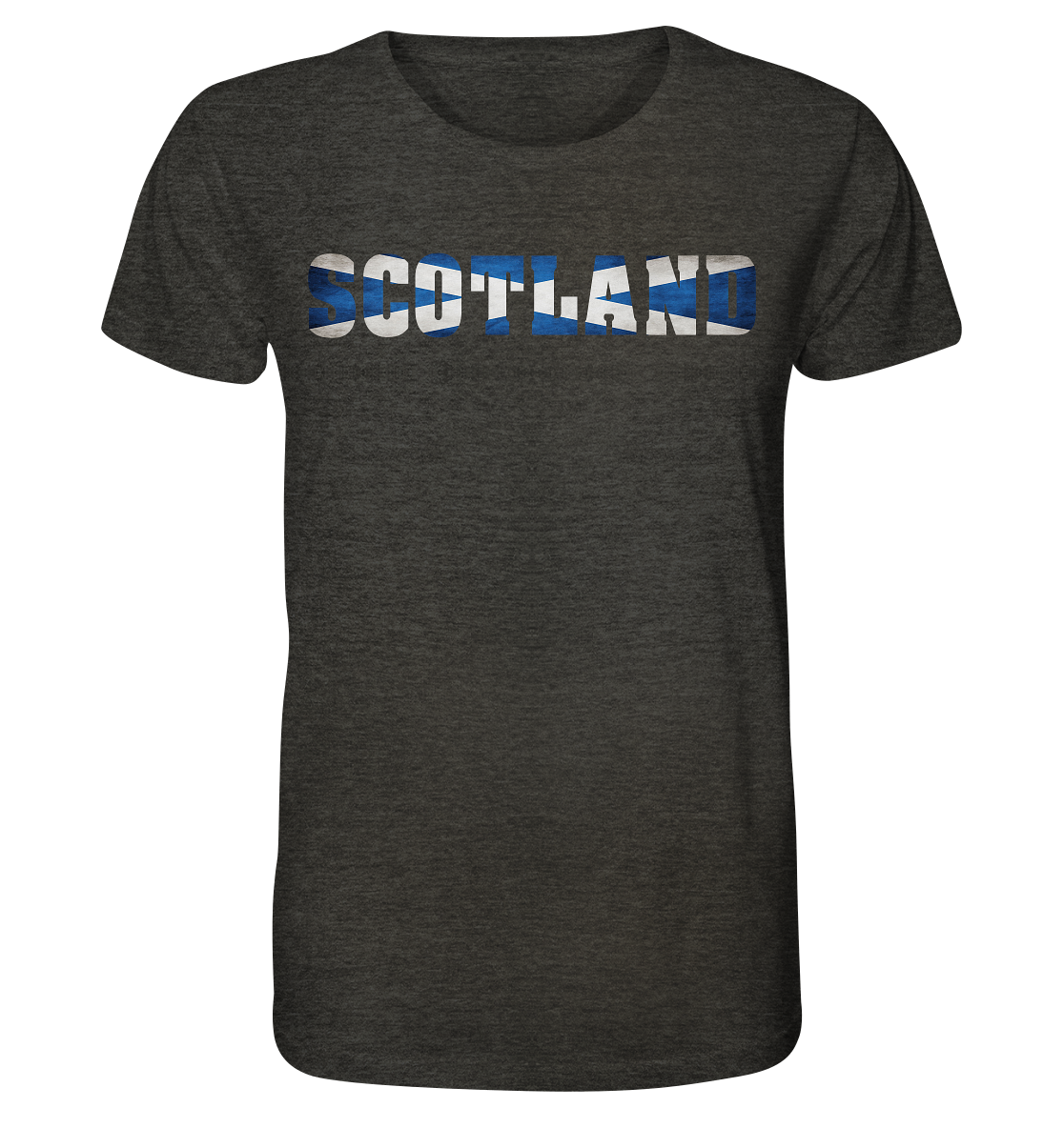 Scotland "Flag Logo" - Organic Shirt (meliert)