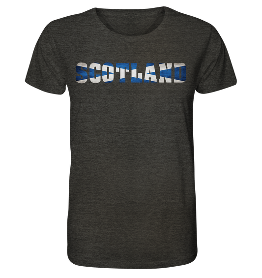 Scotland "Flag Logo" - Organic Shirt (meliert)