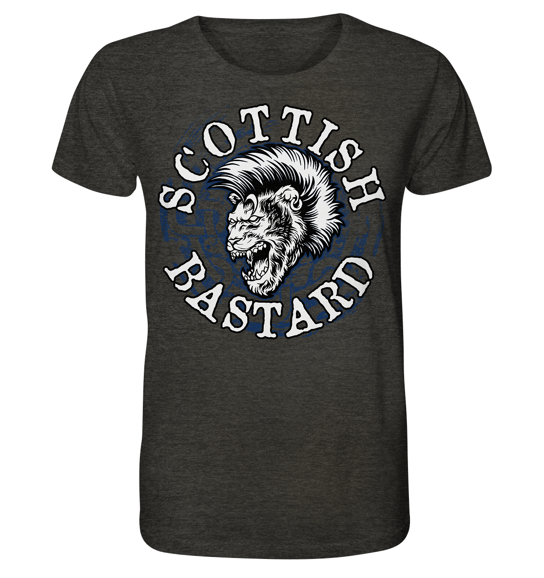 "Scottish Bastard" - Organic Shirt (meliert)