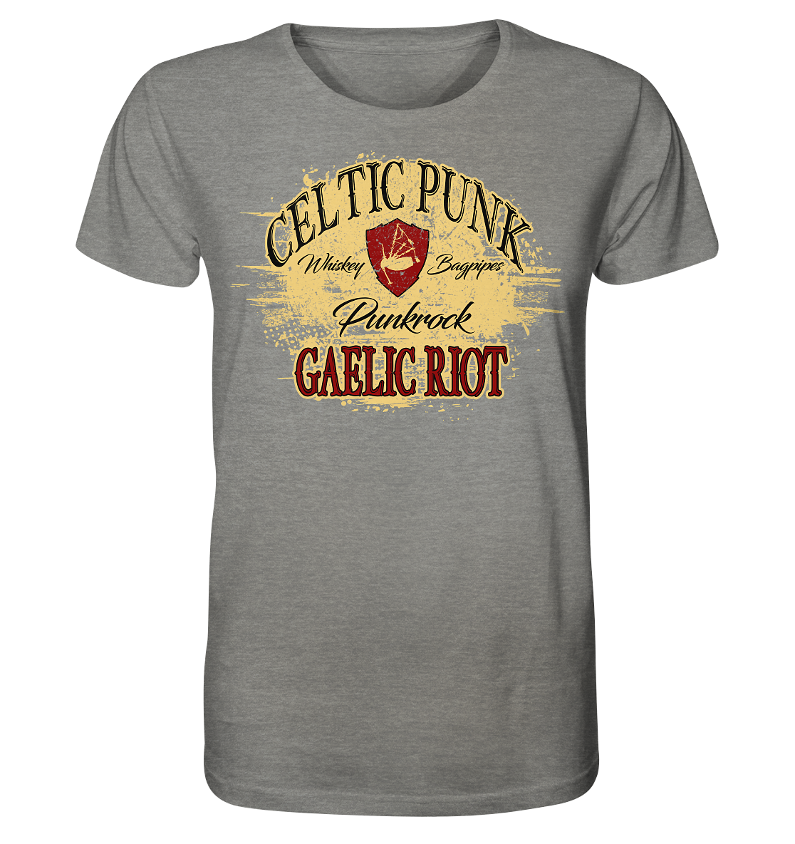 Celtic Punk "Gaelic Riot" - Organic Shirt (meliert)