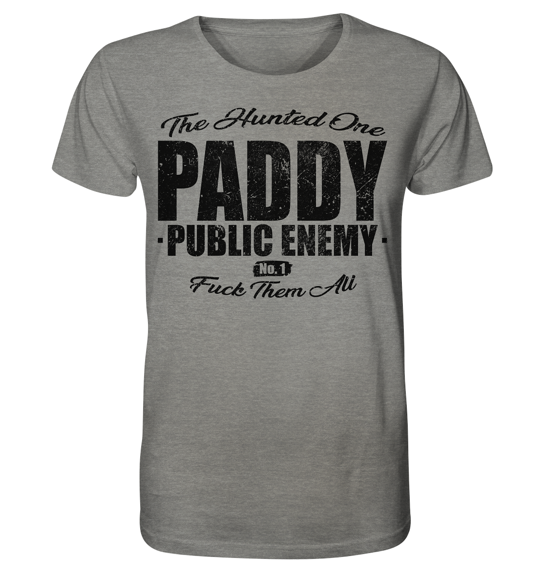 Paddy Public Enemy No.1 - Organic Shirt (meliert)