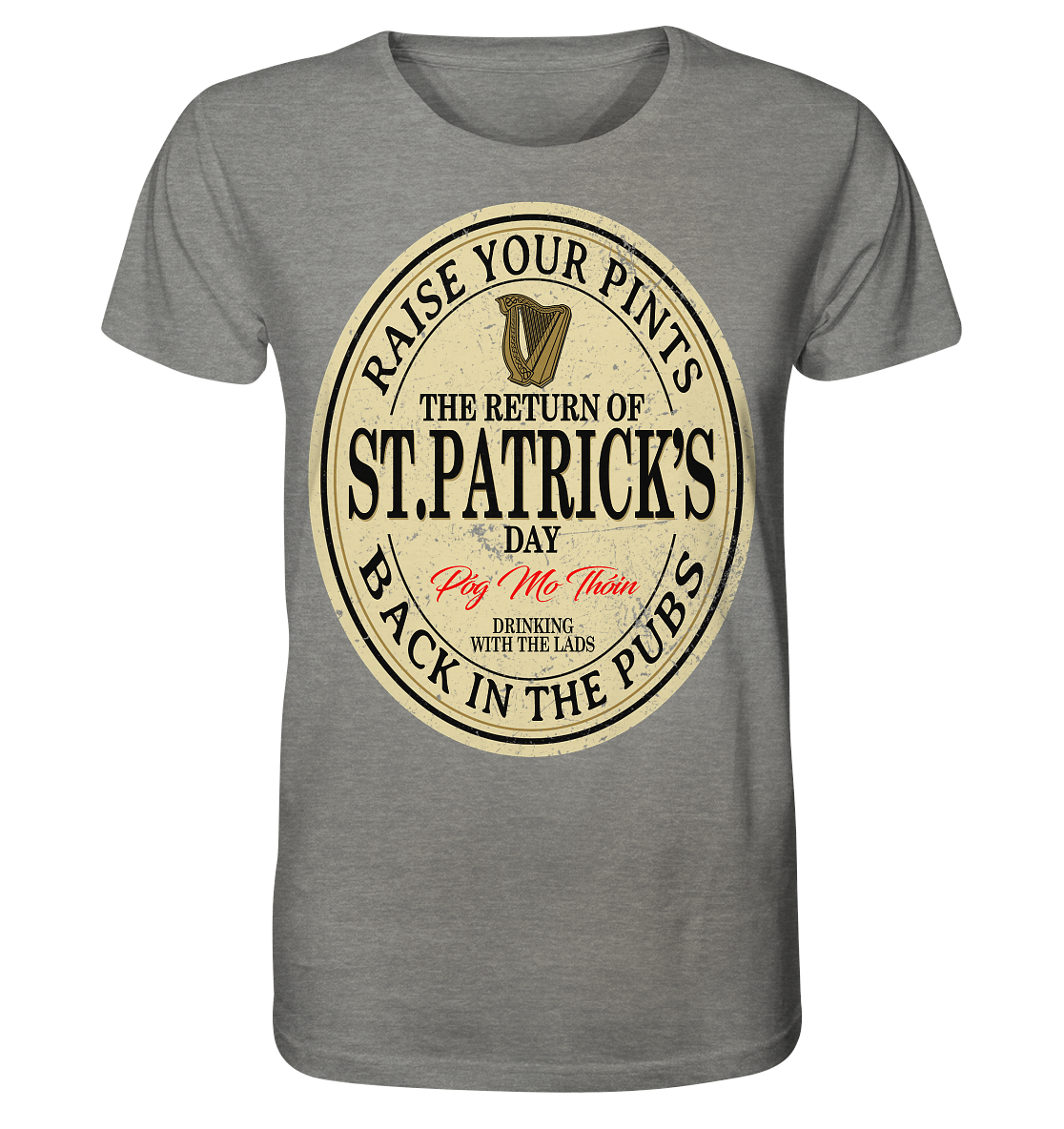 The Return Of St.Patrick's Day - Organic Shirt (meliert)