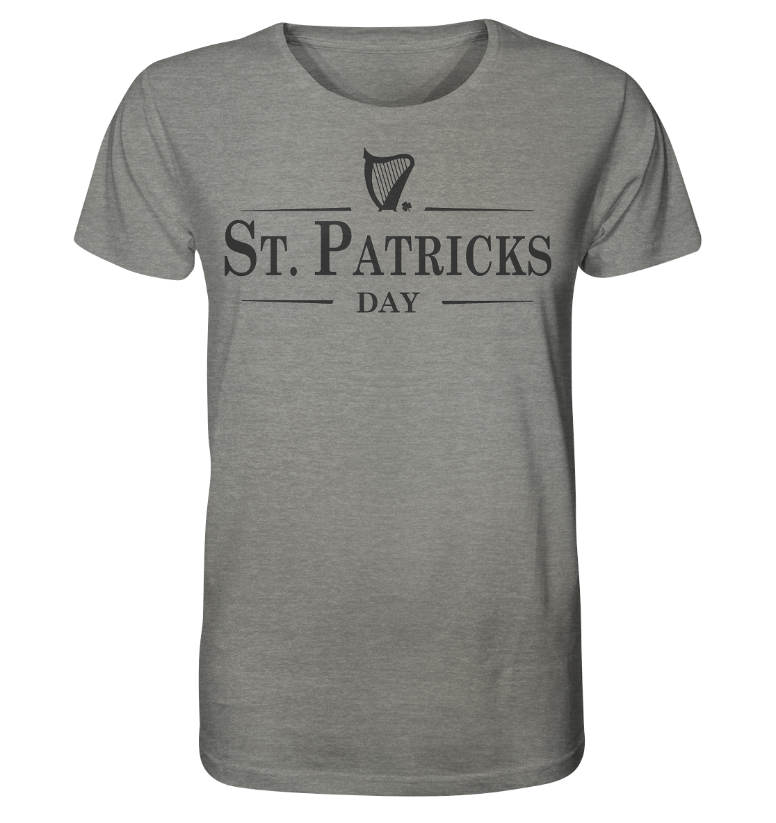 St. Patricks Day "Stout" - Organic Shirt (meliert)