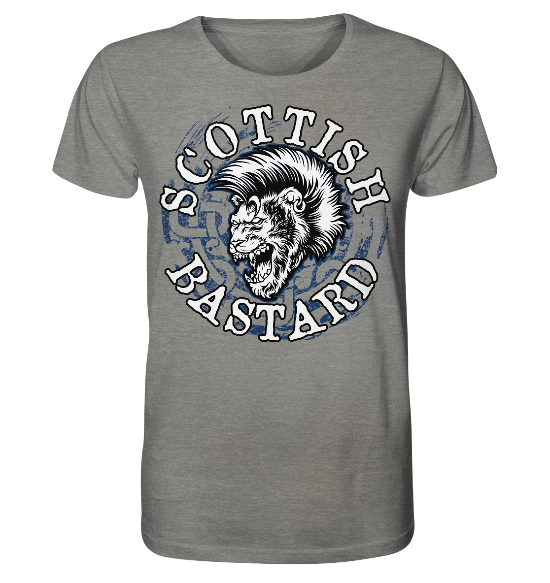 "Scottish Bastard" - Organic Shirt (meliert)