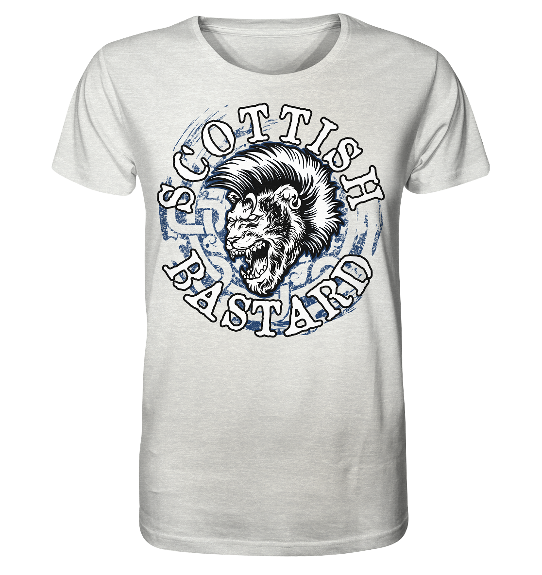 "Scottish Bastard" - Organic Shirt (meliert)