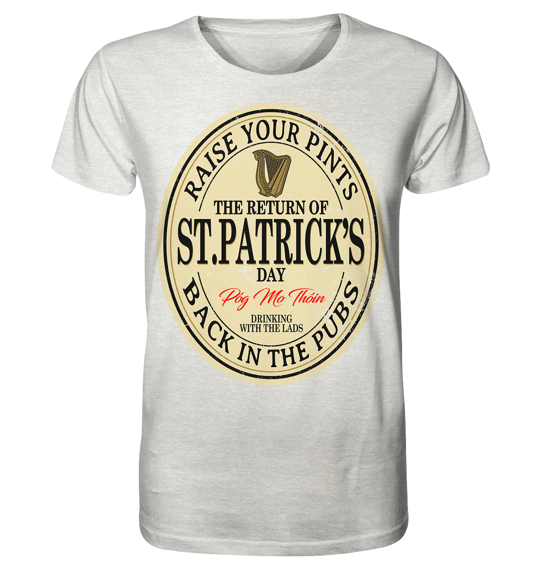 The Return Of St.Patrick's Day - Organic Shirt (meliert)