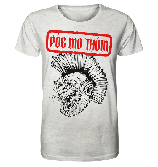 Póg Mo Thóin Streetwear "Punk" - Organic Shirt (meliert)