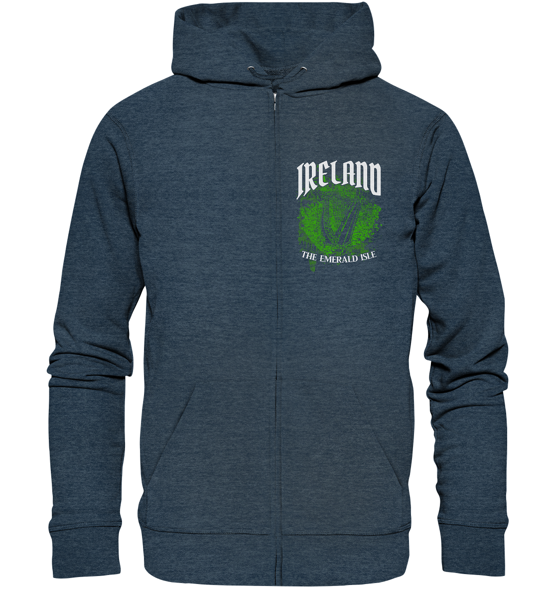 Ireland "The Emerald Isle / Splatter" - Organic Zipper