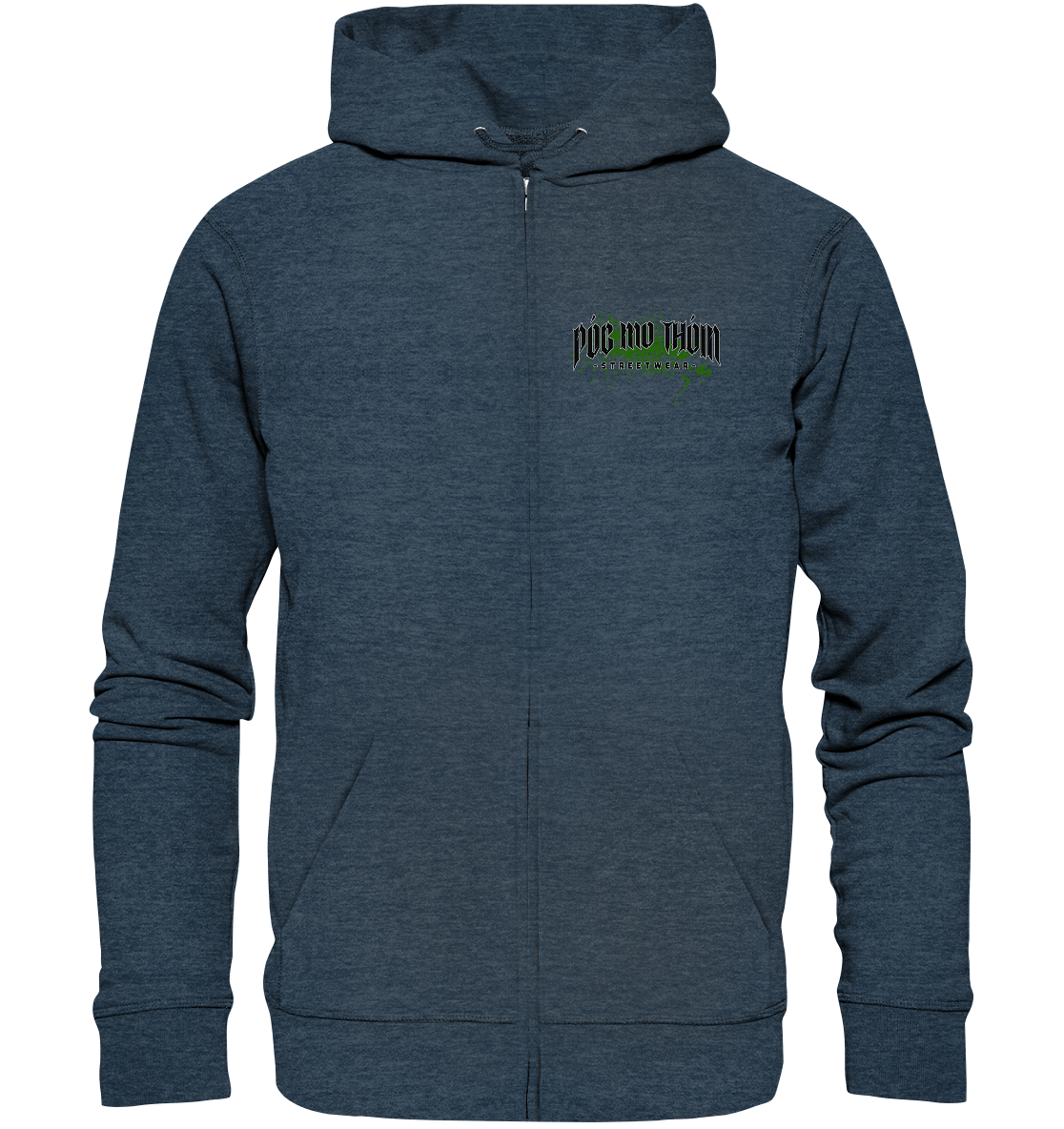 Póg Mo Thóin Streetwear "Splatter Logo" - Organic Zipper