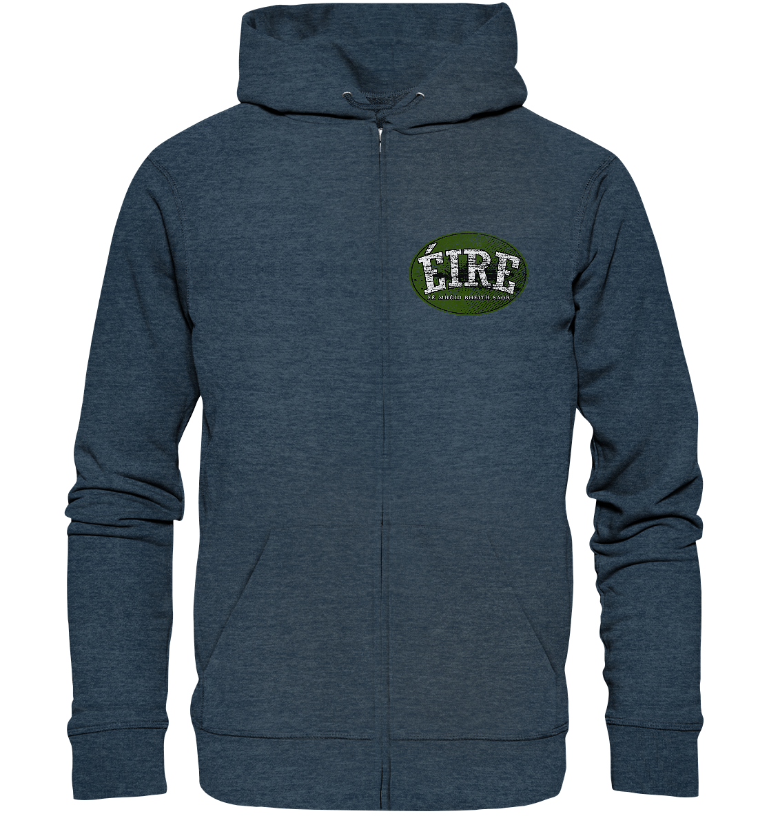 "Éire - Fé mhóid bheith saor" - Organic Zipper