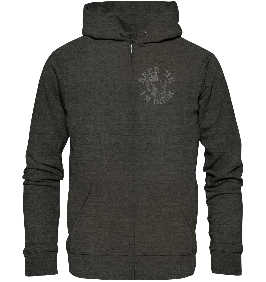 Beer Me "I'm Irish" - Organic Zipper
