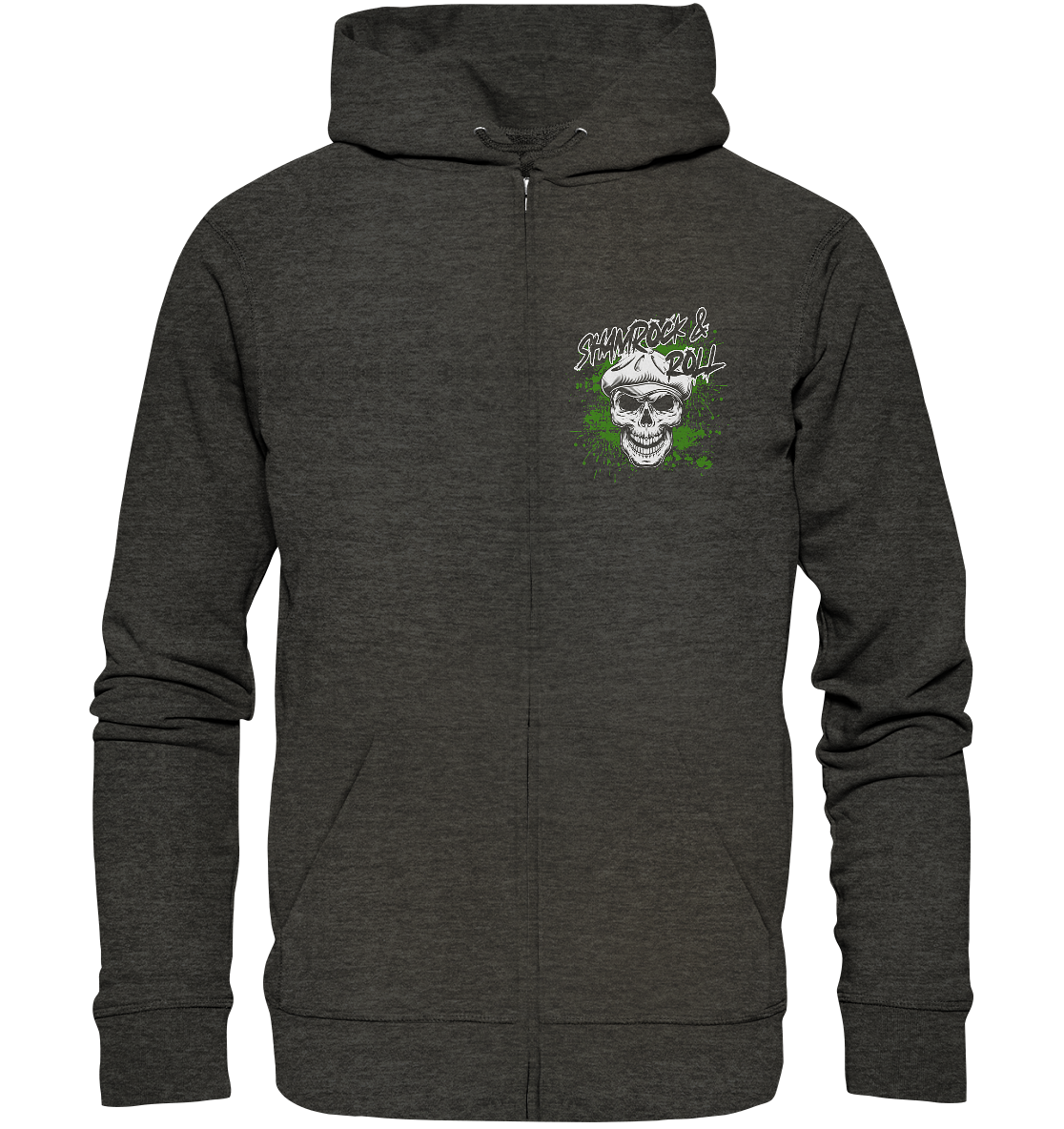 Shamrock And Roll "Skull" - Organic Zipper