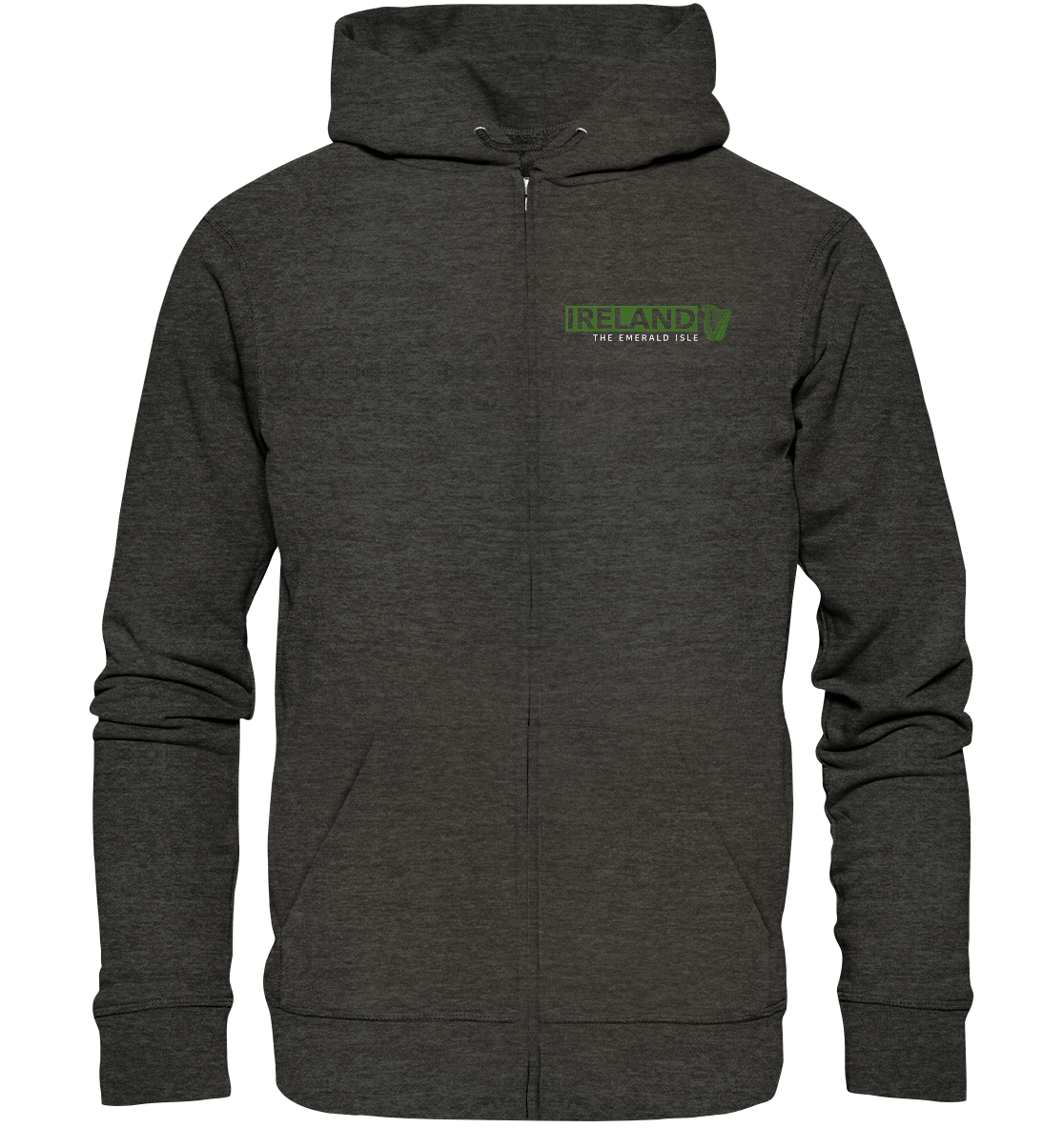 Ireland "The Emerald Isle / Harp" - Organic Zipper