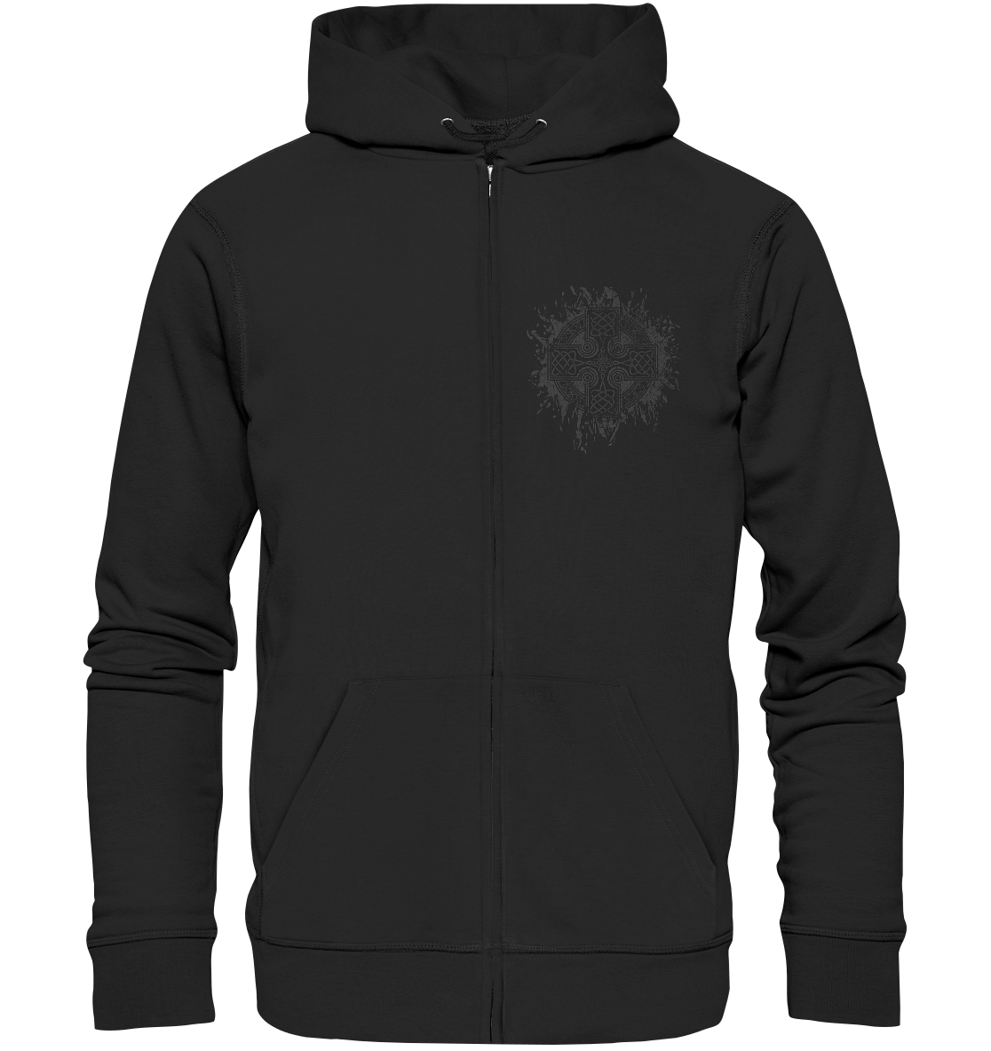 Celtic Cross "Splatter" - Organic Zipper