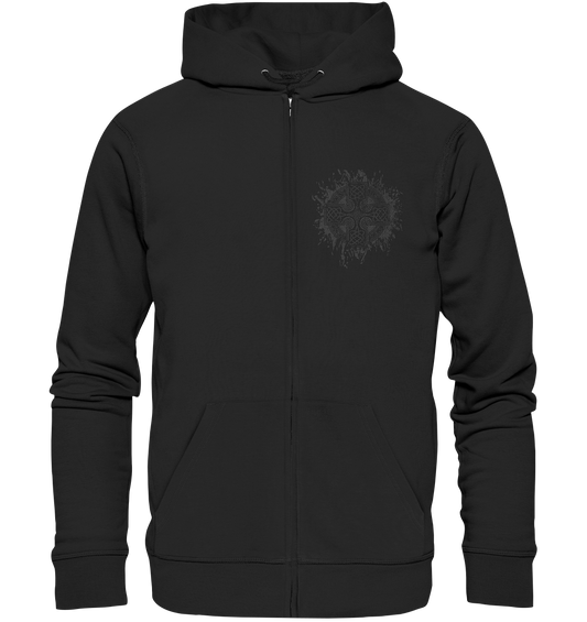 Celtic Cross "Splatter" - Organic Zipper