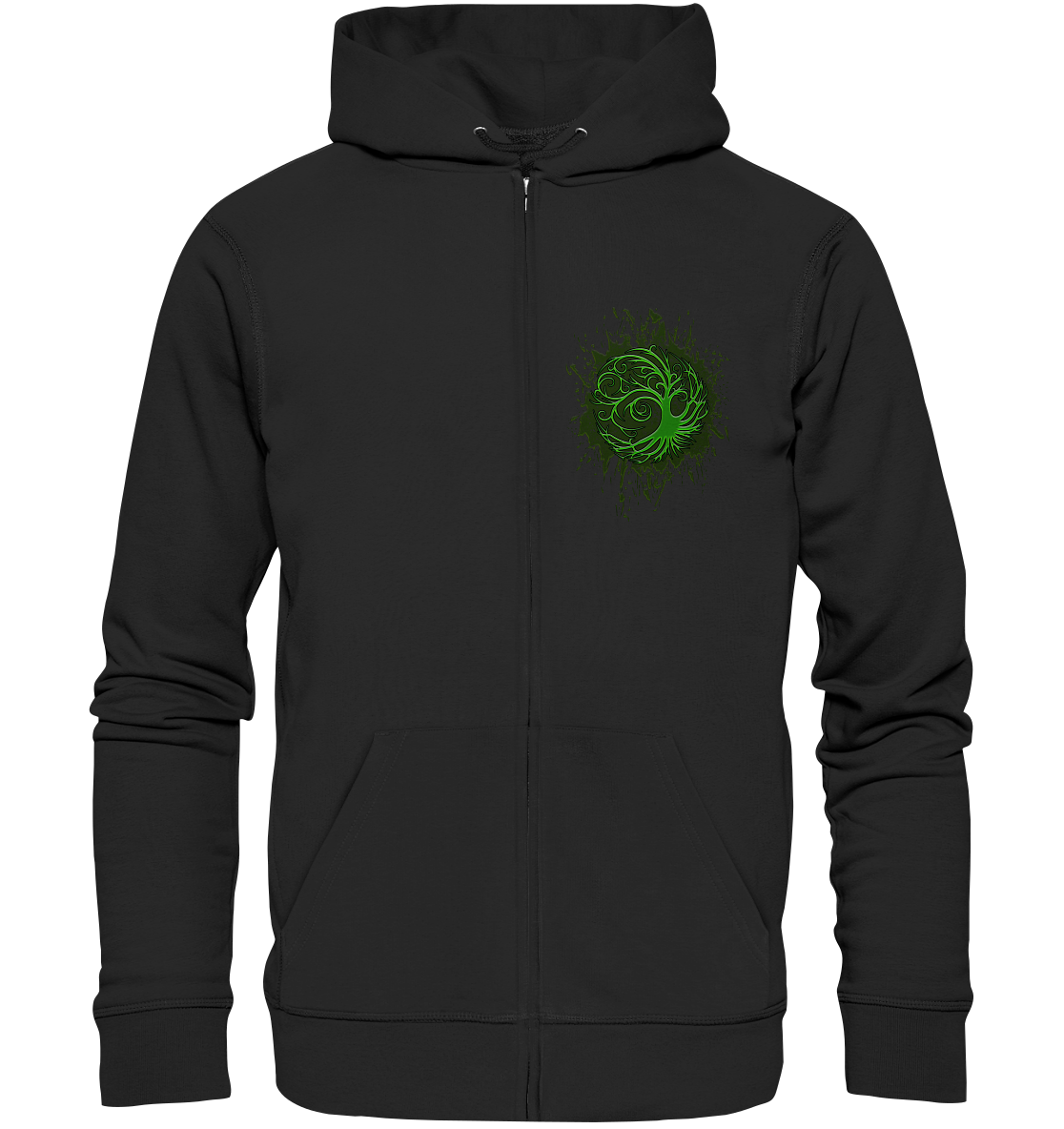 Celtic Tree "Splatter" - Organic Zipper