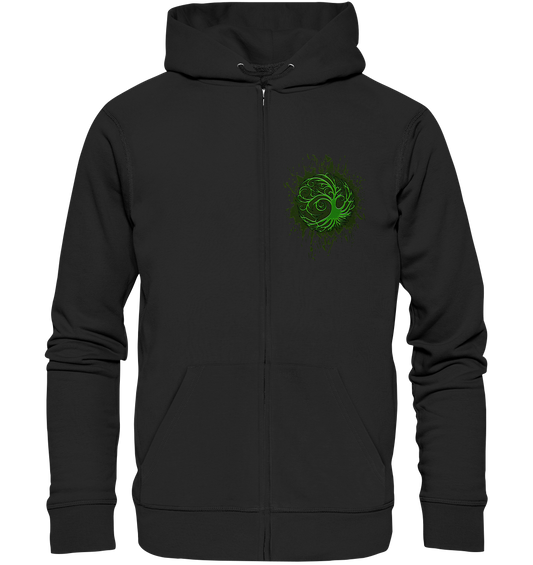 Celtic Tree "Splatter" - Organic Zipper