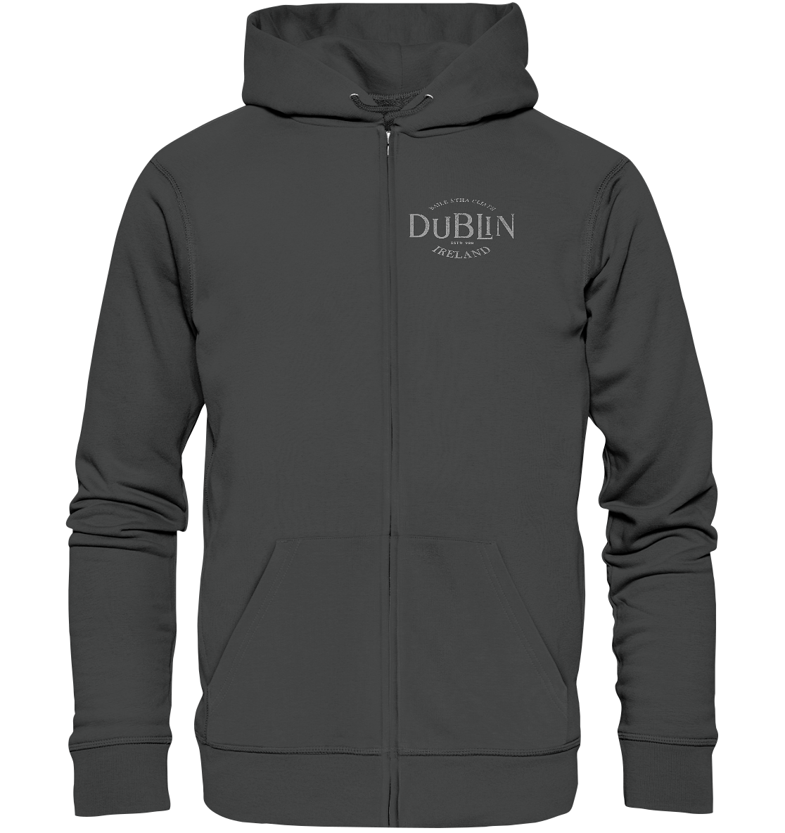 Dublin "Ireland / Baile Átha Cliath / Estd 988" - Organic Zipper