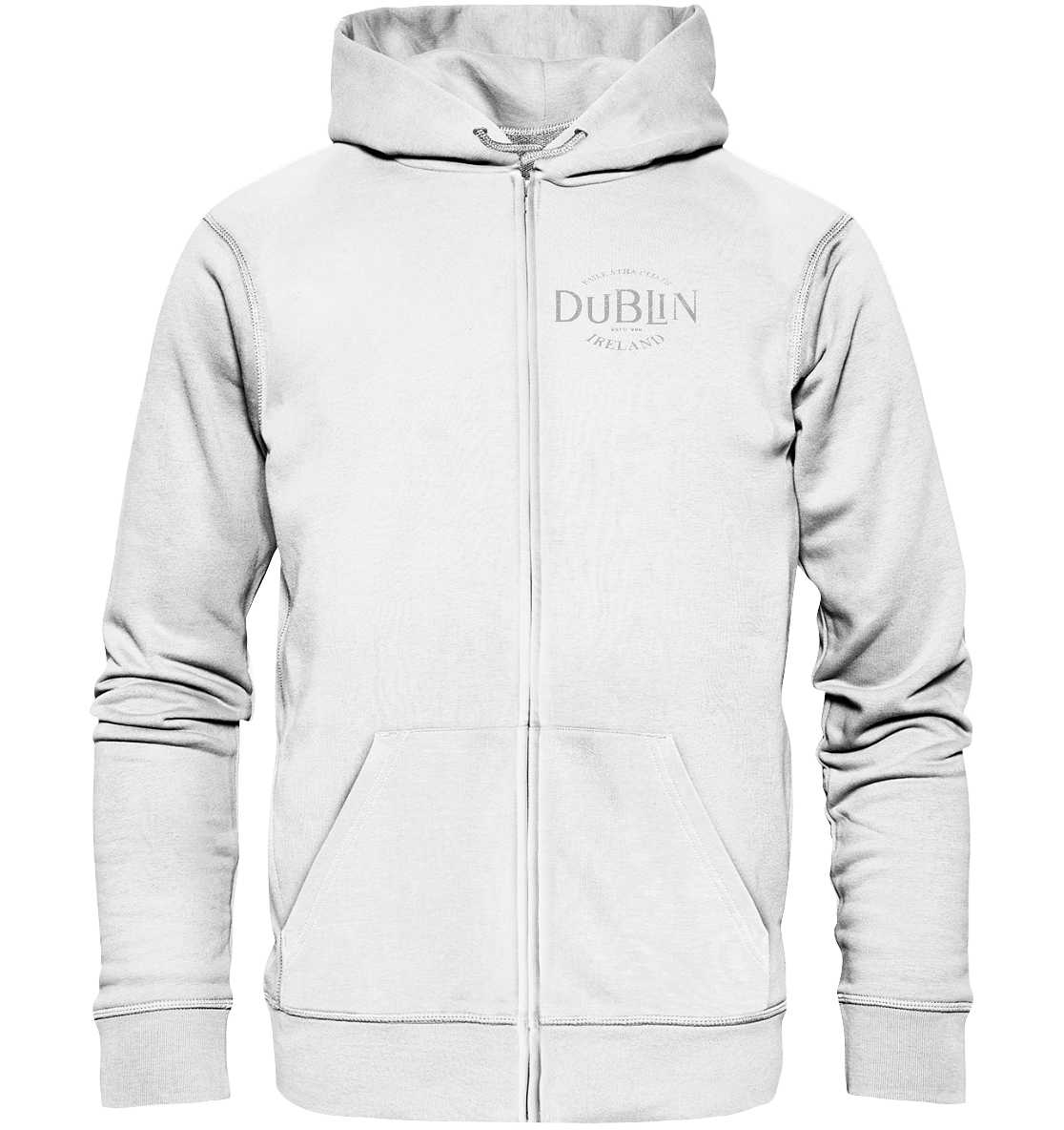 Dublin "Ireland / Baile Átha Cliath / Estd 988" - Organic Zipper