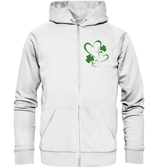 Shamrock & Heart - Organic Zipper
