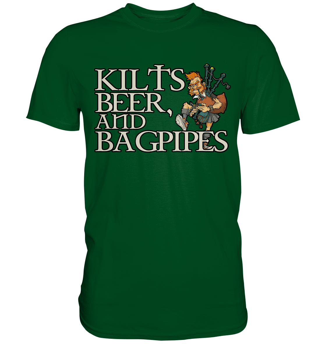 Kilts, Beer & Bagpipes - Premium Shirt