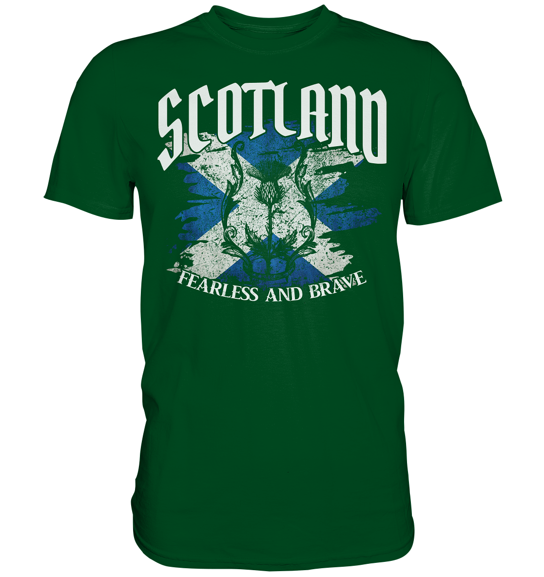 Scotland "Fearless and Brave / Splatter" - Premium Shirt