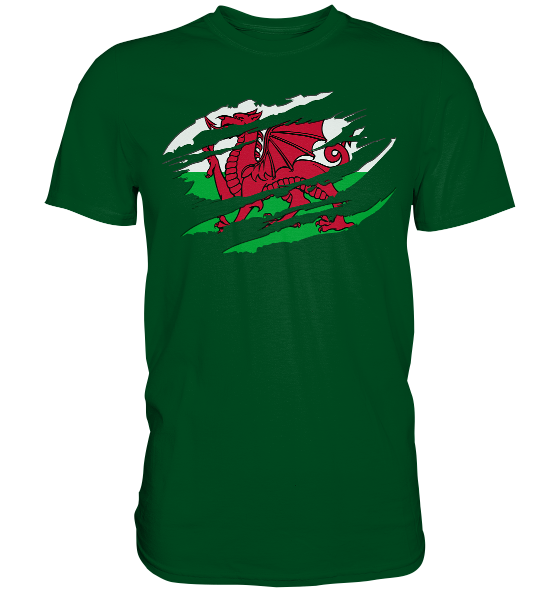 Wales "Flag Scratch" - Premium Shirt
