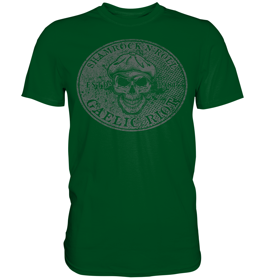 Shamrock And Roll "Skull / Gaelic Riot" - Premium Shirt