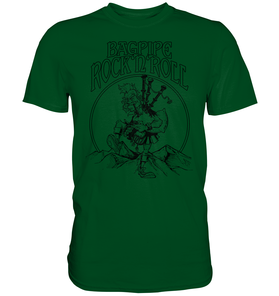Bagpipe Rock'n'Roll - Premium Shirt