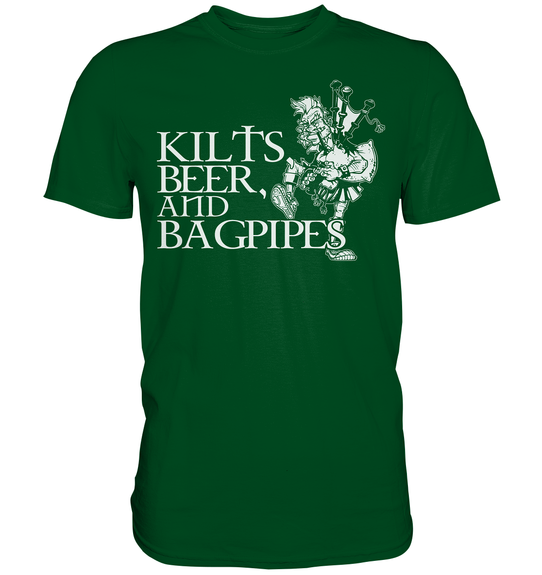 Kilts, Beer & Bagpipes - Premium Shirt