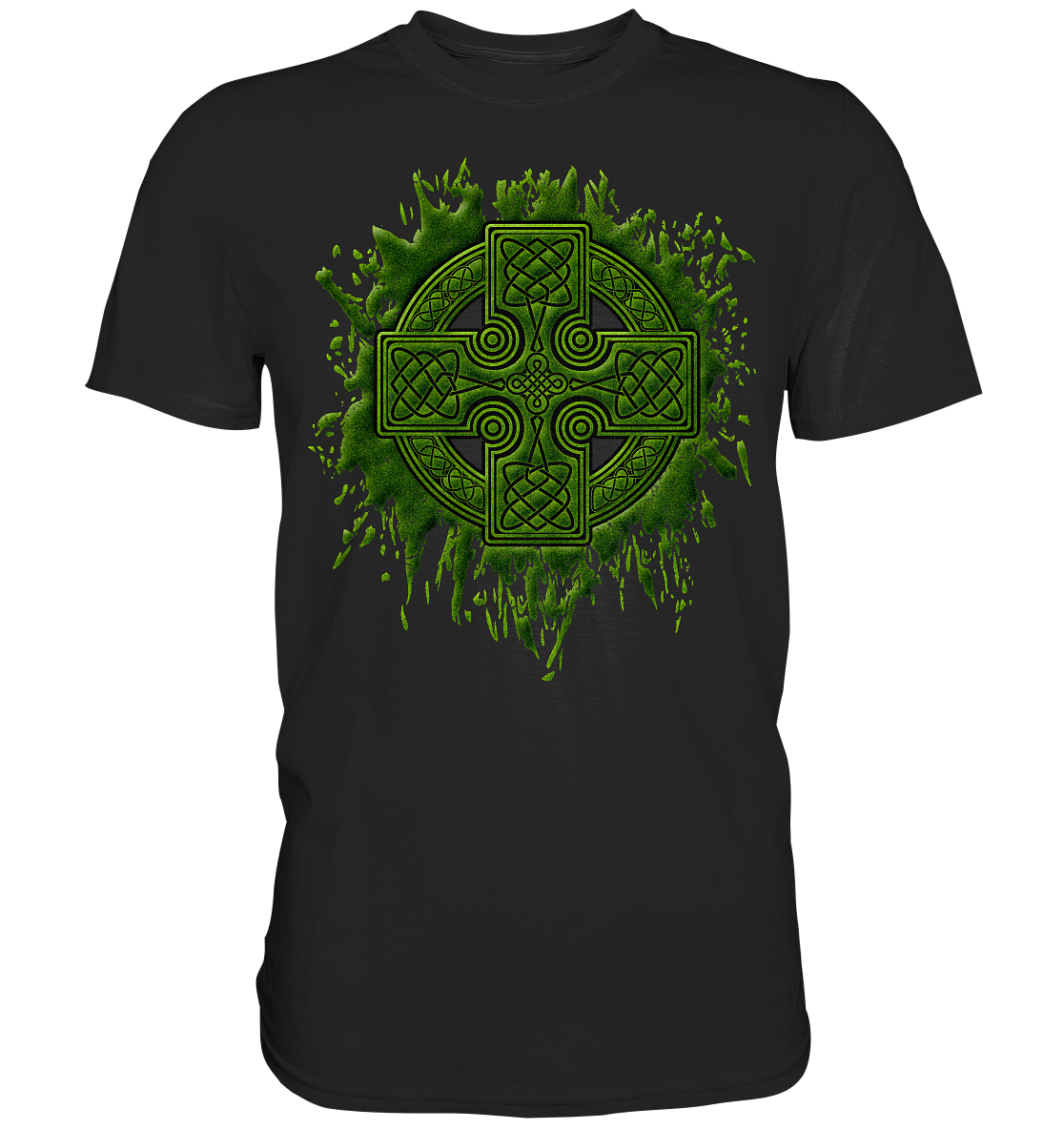 Celtic Cross "Splatter" - Premium Shirt