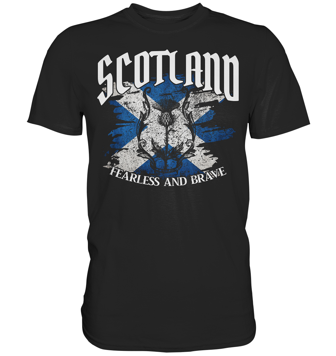 Scotland "Fearless and Brave / Splatter" - Premium Shirt