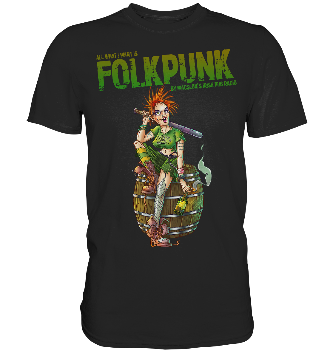 All What I Want Is "Folkpunk" - Premium Shirt