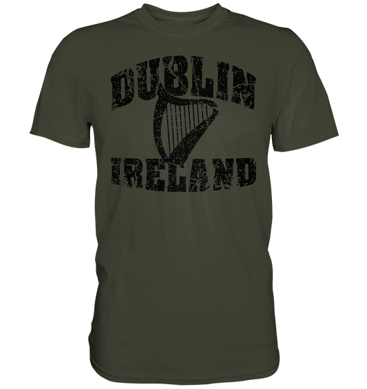Dublin Ireland Harp - Premium Shirt