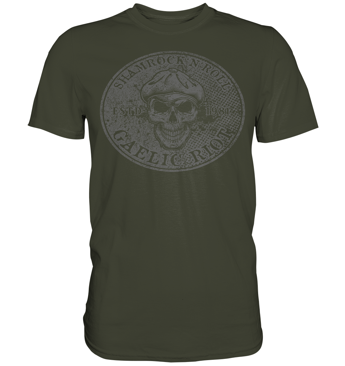 Shamrock And Roll "Skull / Gaelic Riot" - Premium Shirt