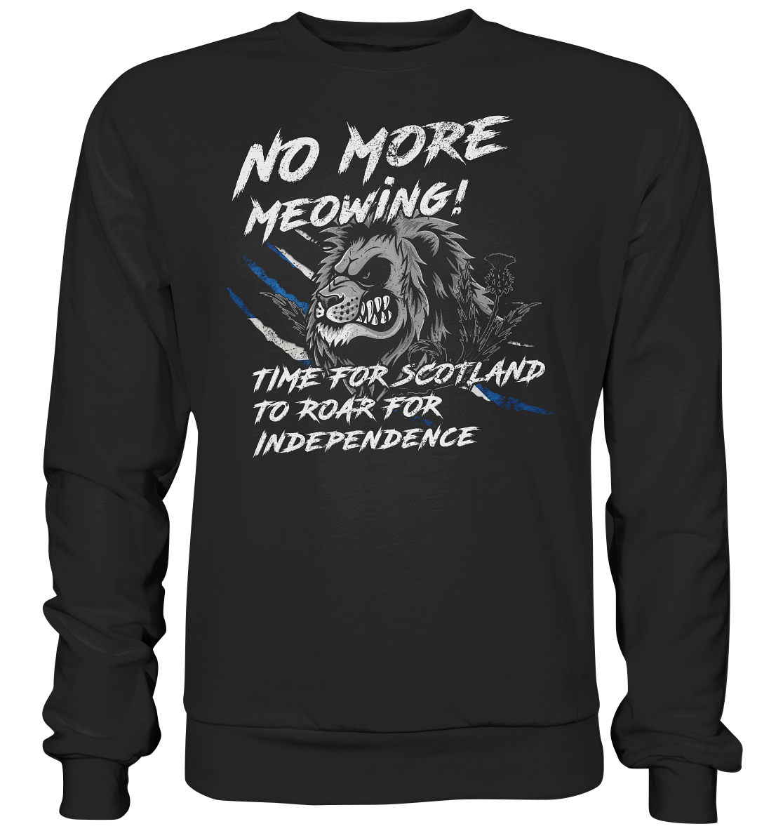 No More Meowing "Scotland Roar" - Premium Sweatshirt