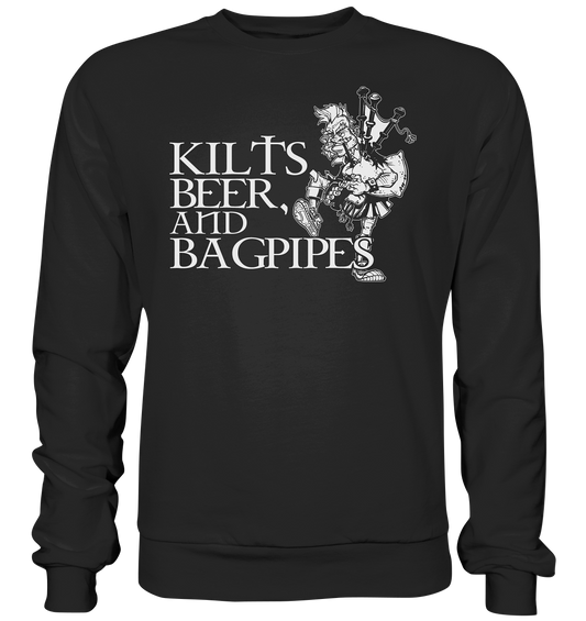 Kilts, Beer & Bagpipes - Premium Sweatshirt